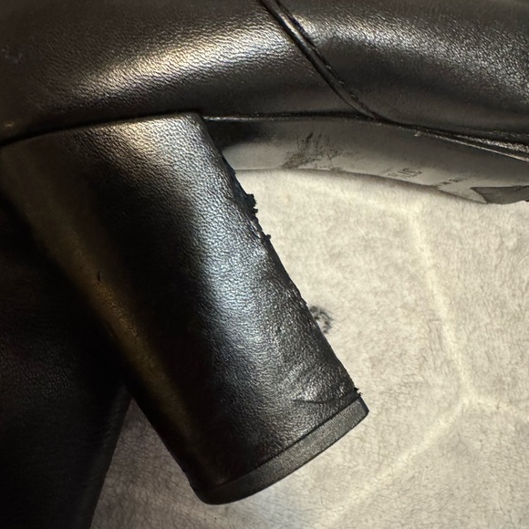 Chanel Black Lambskin Leather Over the Knee Boots - Picture 12 of 14
